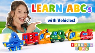 Learn ABCs with Vehicles & Silly Miss Lily | Colors, Letters & Sounds | Learn to Talk for Toddlers
