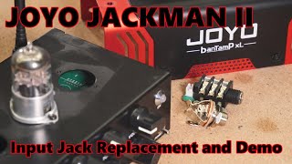 Video thumbnail for JOYO Jackman II BanTamp XL Series Input Jack Repair and Demo Features Guitar Amplifier by GtoneGuitars