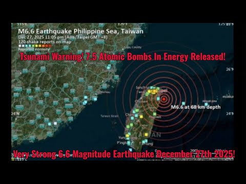 Very Strong 6.6 Magnitude Earthquake December 27th 2025!
