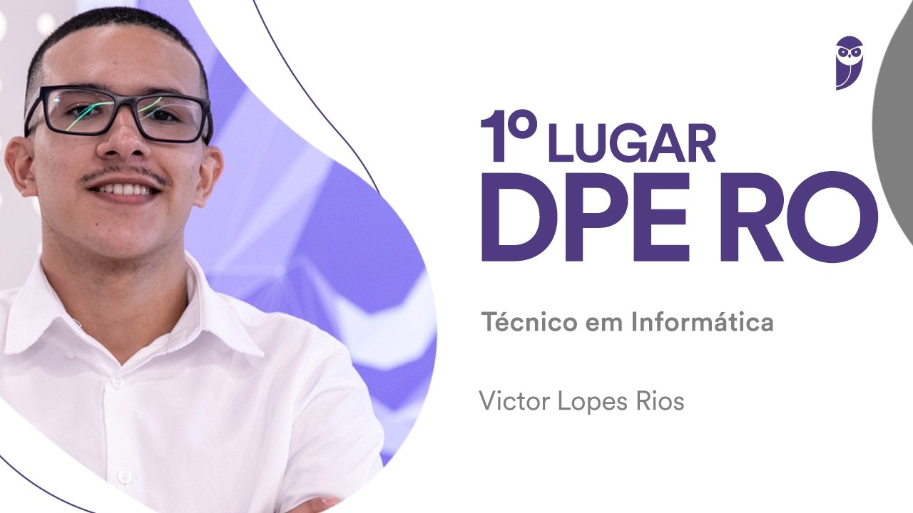 Baile dos Primeiros: Victor Lopes, aprovado em 1º lugar com 19 anos de idade para T.I. na DPE RO