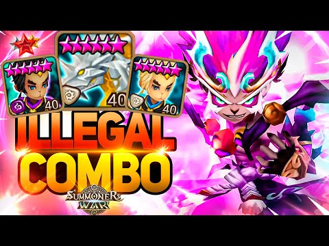 This ILLEGAL LD COMBO SHOCKS Guardian Players in Summoners War