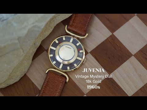 Juvenia Mystery Dial 18k Gold 31 mm Manual Wind 1960s