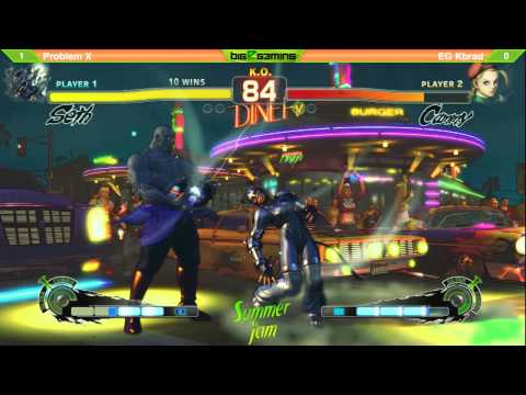 Summer Jam 9 - USF4 - Top 8 - Problem X (Seth) vs EG K-Brad (Cammy)