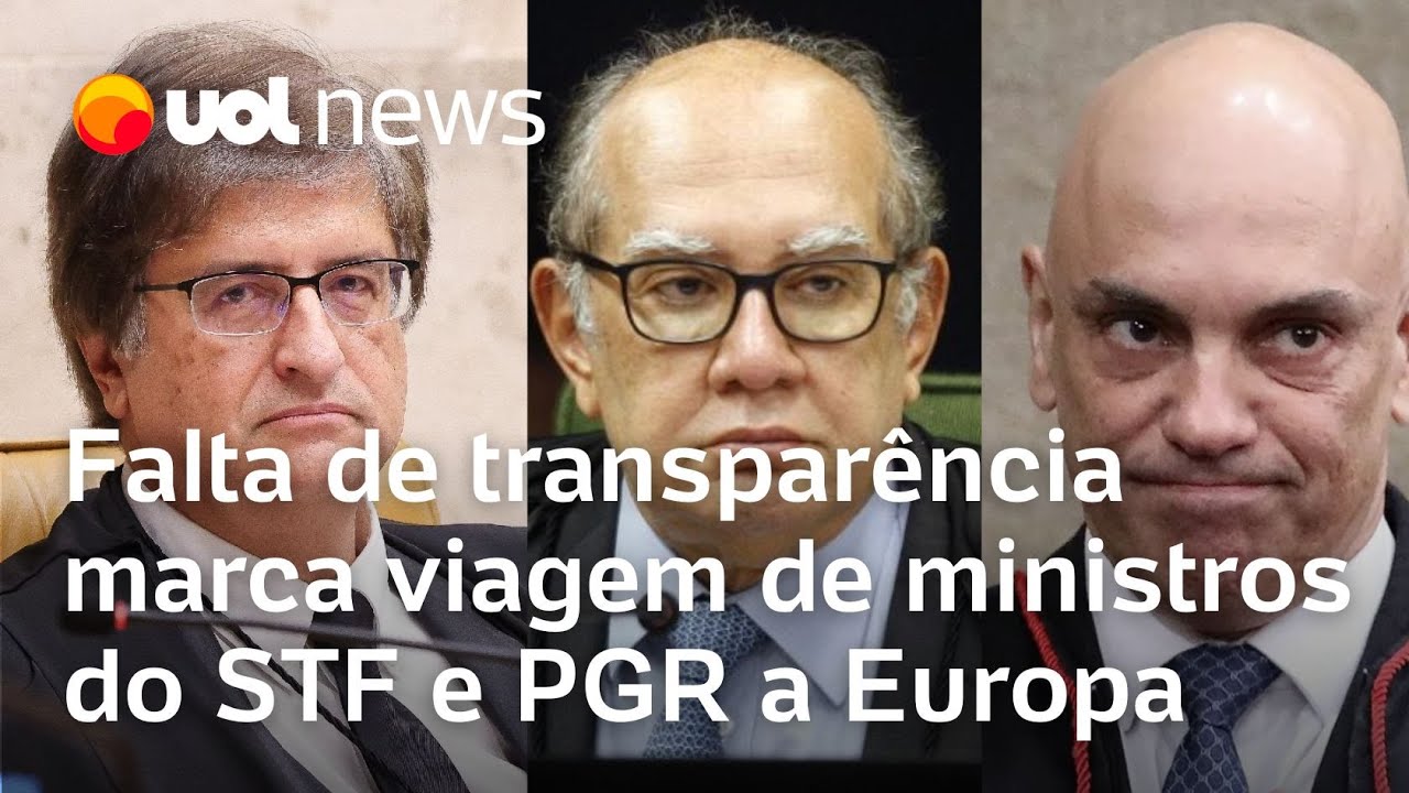 Viagem de ministros do STF e de Gonet à Europa é marcada por falta de transparência