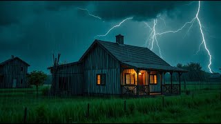 Relaxing Thunderstorm for Sleep 🌩️ 2 Hours of Heavy Rain Ambience