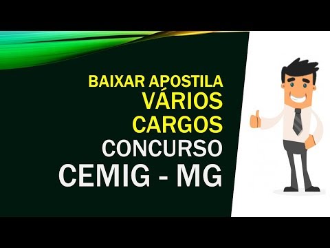 BAIXAR APOSTILA Concurso CEMIG - MG 2018 - 109 VAGAS