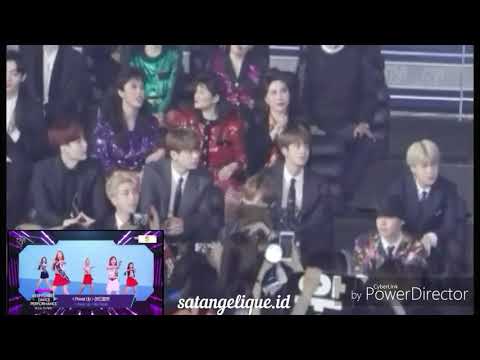BTS REACTION VCR RED VELVET POWER UP IN GMA 2018