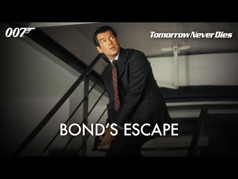 TOMORROW NEVER DIES | Escape from Carver's HQ – Pierce Brosnan | James Bond