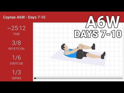 Abs workout - Caynax A6W - Days 7-10 (eng)