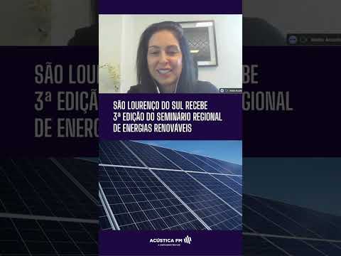 São Lourenço do Sul recebe 3ª edição do seminário regional de energias renováveis