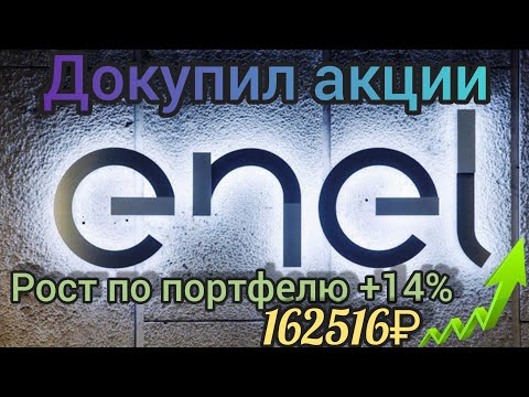 Докупил акции "Энел Россия". Обзор портфеля. Мысли по движениям цен на акции. Доход +14%.