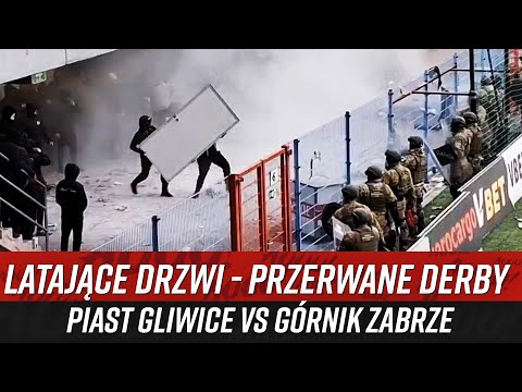 Latające drzwi - przerwane derby Piast Gliwice vs Górnik Zabrze (17.05.2025)