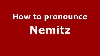 How to pronounce Nemitz