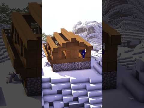 Minecraft Cozy Winter Cabin🏠— Download the Build on Heybuilds.com 🔗 Link in profile !