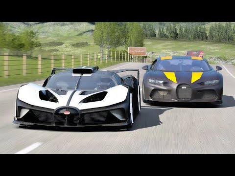 Bugatti Boilde Vs Bugatti Chiron 300+ Vs Bugatti Divo at Highlands