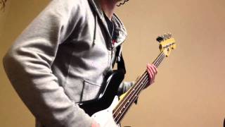 Micah records a bass demo for Divide the Sea