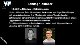 Eric Rådstam from Estoniaveckan – About the Estonia ferry disaster