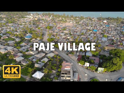 Paje village, Zanzibar, Tanzania 🇹🇿 | 4K Drone Footage