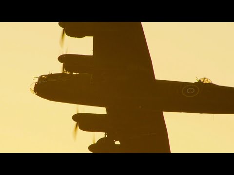 BBMF Lancaster sunset display - Ayr Show 2024