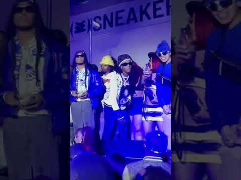 Takeoff shows Rich The Kid how to “make it rain” properly 😂