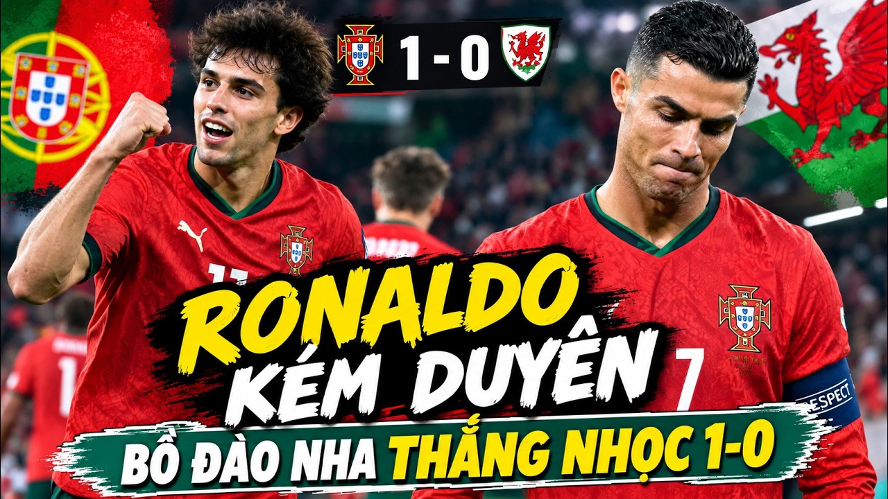 Ronaldo lỡ thời cơ vàng, Bồ Đào Nha vẫn khiến Xứ Wales nhận trái đắng