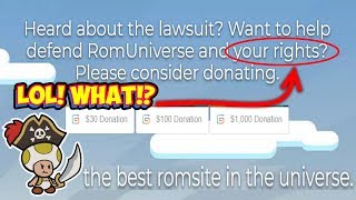 Rom Universe Scamming Suckers For Legal Fees Against Nintendo!?