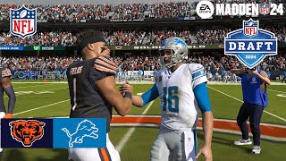 Madden 24 Marvin Harrison Bears vs Detroit Lions (Updated Roster) 2024 NFL Draft Sim PS5 Game Play