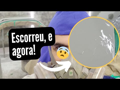 Como remover escorrido da pintura de forma correta para ficar perfeito.