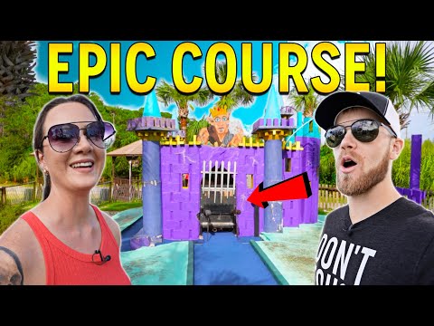 Must Play OLD SCHOOL Mini Golf Course! - Amazing Course!
