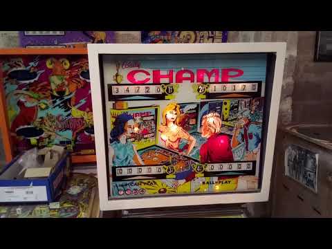 Bally CHAMP Pinball 1974 Introduction and Gameplay in August 2020