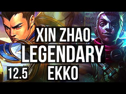 XIN ZHAO vs EKKO (JNG) | 12/2/9, 1000+ games, Legendary | EUW Master | 12.5