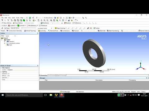 thermal stress analysis part1 Using Ansys workbench 18.1