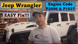Fixing P2096 & P0137 Oxygen Sensor Codes on a Jeep Wrangler JK
