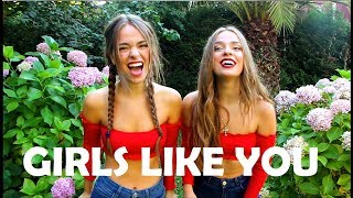 Maroon 5 - Girls Like You COVER !! Spanish, French, Basque Version - Twin Melody