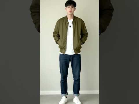 Modern Casual Style with Olive Green Bomber Jacket #CasualChic #OOTD #WeekendVibes #jacket #fashion