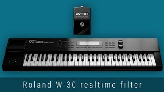 Video thumbnail for Roland W-30 Realtime filter and sounds by bleepbit