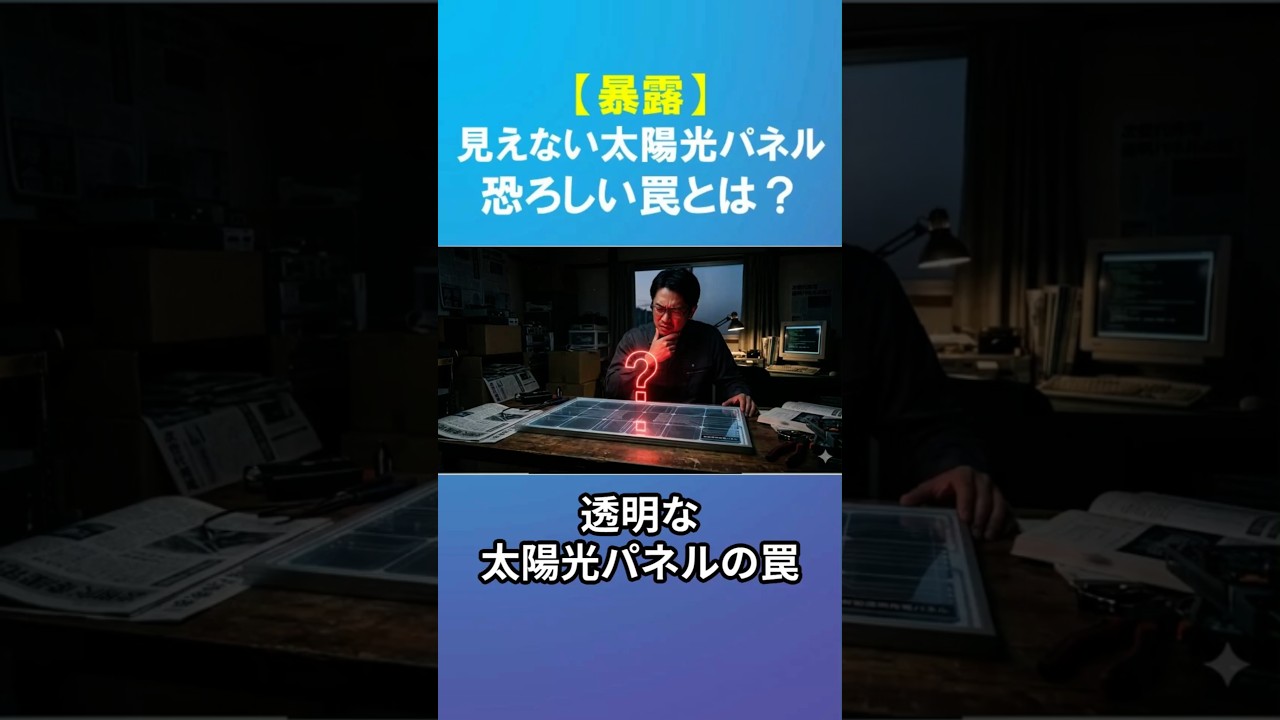 【暴露】見えない太陽光パネルの恐ろしい罠とは