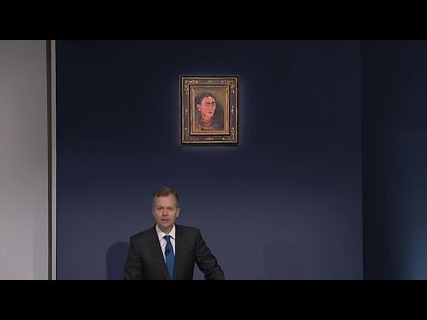 Frida Kahlo self-portrait sets auction record for Latin American painting