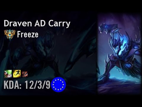 Draven AD Carry vs Caitlyn - Freeze - EUW Challenger Patch 6.11