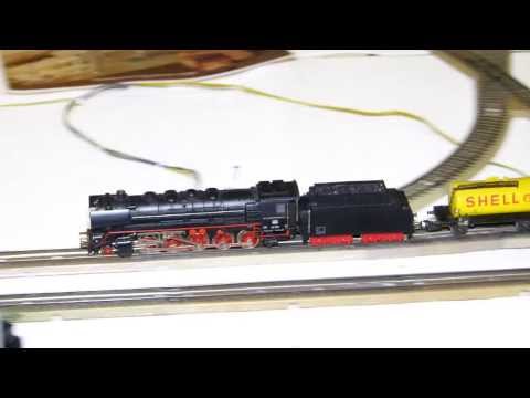 27. Stummi-Treff WN,  17 - BR 44 690 (Märklin 3047) vor Güterzug