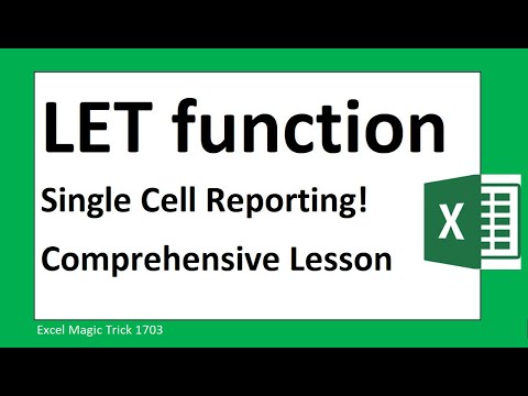 LET Function for Dynamic Reporting in Single Cell Excel Magic Trick 1673
