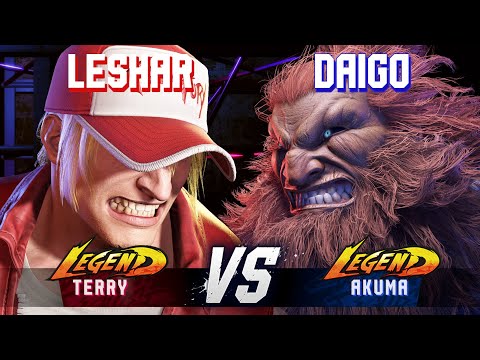 SF6 ▰ LESHAR (Terry) vs DAIGO (Akuma) ▰ High Level Gameplay