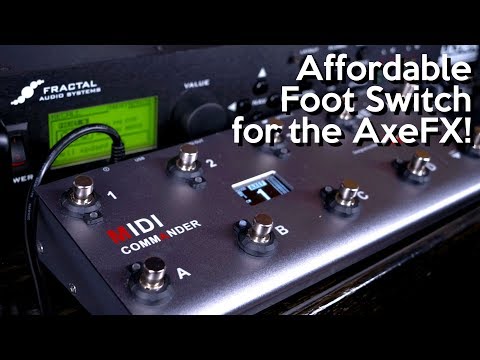 Finally!  An Affordable AxeFX footswitch!  Meloaudio Midi Commander