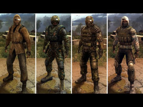 STALKER CLEAR SKY All Armor Showcase in Third Person