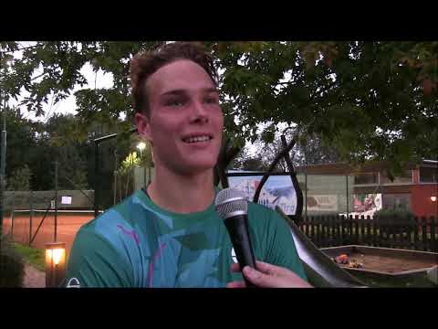 Jiří Jeníček po vítězství v 1. kole na turnaji Penta Trading Open