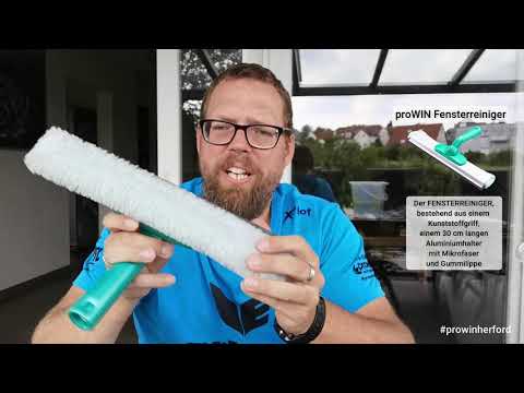 Fenster putzen mit dem proWIN Fensterreiniger - Faserwechsel und Ersatzteile