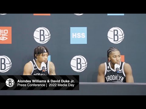 Alondes Williams & David Duke Jr. Press Conference | 2022 Brooklyn Nets Media Day