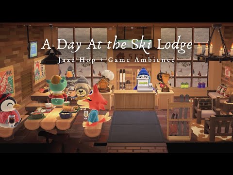 A Day At the Ski Lodge ⛷ Café Ambience + Chill Jazz Hop 1 Hour No Ads 🎧 Studying Music | Work Aid