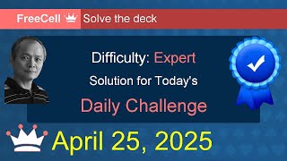 Microsoft Solitaire Collection: FreeCell - Expert - April 25, 2025
