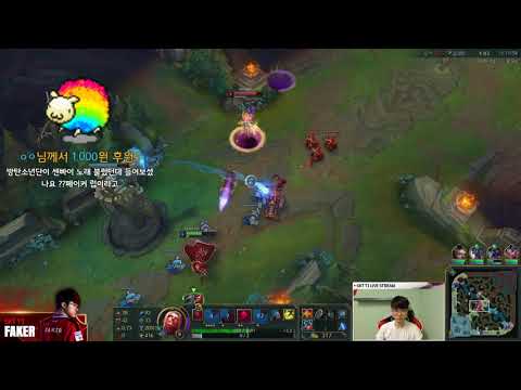 SKT T1 FAKER VLADIMIR VS ZOE MID // KOREAN RANK PATCH 8.10
